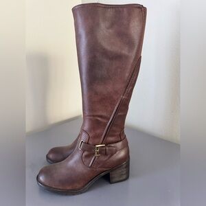 BareTraps Rich Brown Heeled Boots